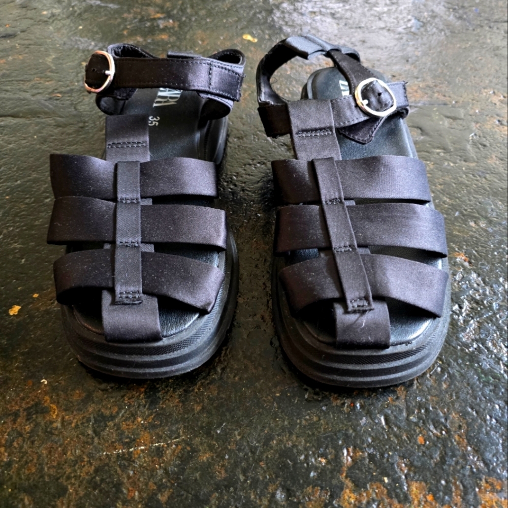 Caged sandals